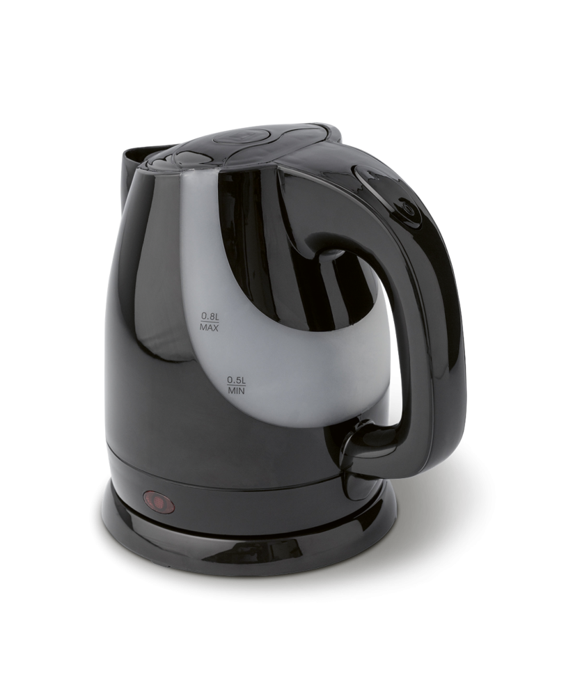 Bouilloire 0,8L ABS noir | Manusec