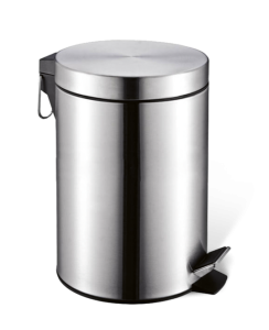 Poubelle à pédale 3L inox satiné | Manusec