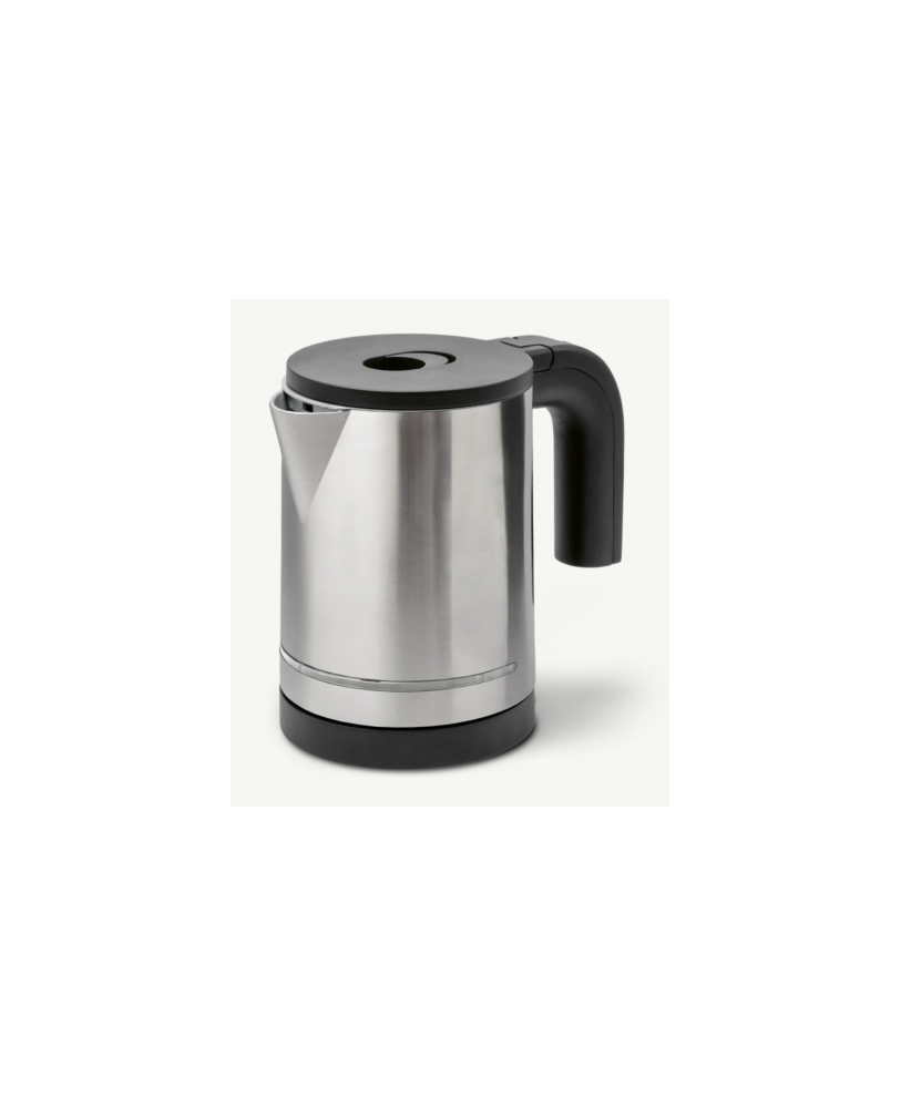 Bouilloire 0,8L inox brossé/noir | Manusec