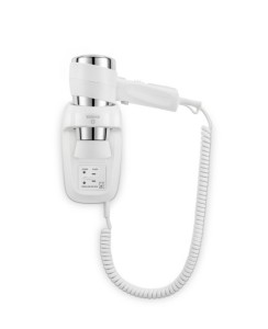 Sèche-cheveux mural 1600W avec prise rasoir | Manusec