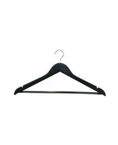 Lot 50 cintres bois noir antiglisse | Manusec