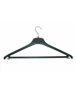 Lot 250 cintres plastique recyclé noir | Manusec