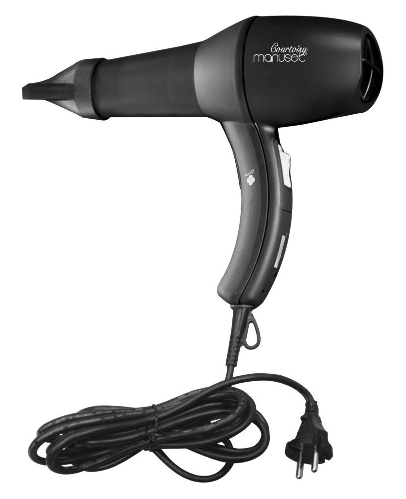 Sèche-cheveux 1800W noir mat | Manusec