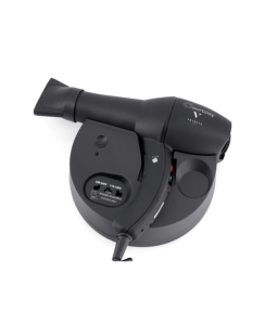 Sèche-cheveux mural 1800W noir mat prise rasoir | Manusec